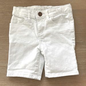 Gap Kids White Bermuda Jean Shorts